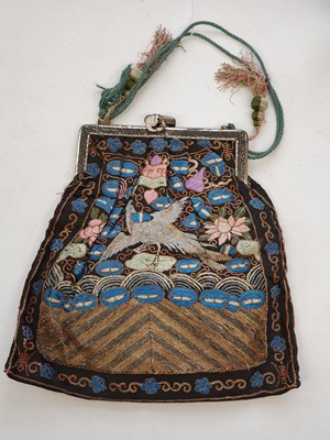 Lot 742 - FIVE CHINESE EMBROIDERED RANK BADGES, BUZI.