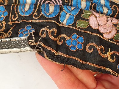 Lot 742 - FIVE CHINESE EMBROIDERED RANK BADGES, BUZI.