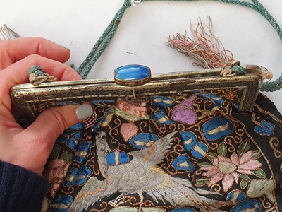 Lot 742 - FIVE CHINESE EMBROIDERED RANK BADGES, BUZI.