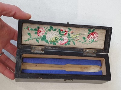 Lot 912 - FOUR CHINESE BLACK LACQUER GILT-DECORATED FAN BOXES.