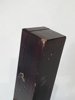 Lot 912 - FOUR CHINESE BLACK LACQUER GILT-DECORATED FAN BOXES.