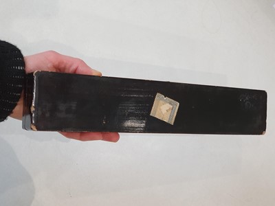 Lot 912 - FOUR CHINESE BLACK LACQUER GILT-DECORATED FAN BOXES.