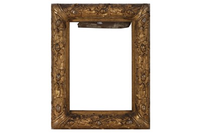 Lot 96 - A NEAR PAIR OF SCOTTISH 19TH CENTURY GILDED COMPOSITION FRAMES