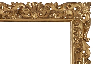 Lot 128 - A FLORENTINE EARLY 20TH CENTURY CARVED, PIERCED AND GILDED FRAME