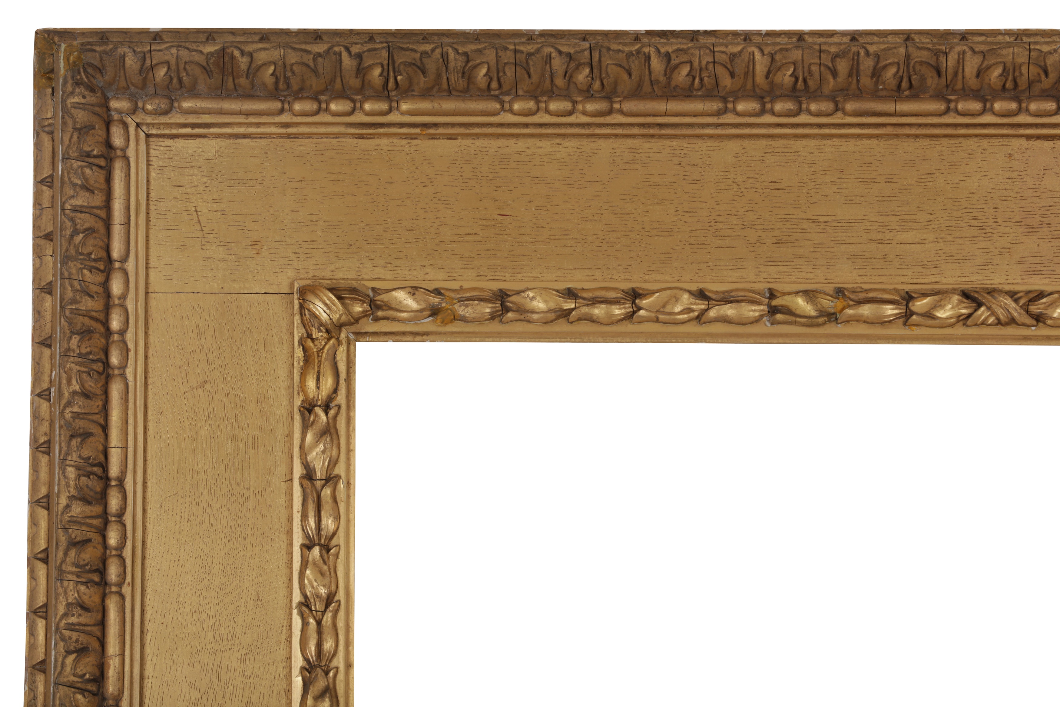 Lot 93 - AN ENGLISH LATE 19TH CENTURY GILDED OAK AND