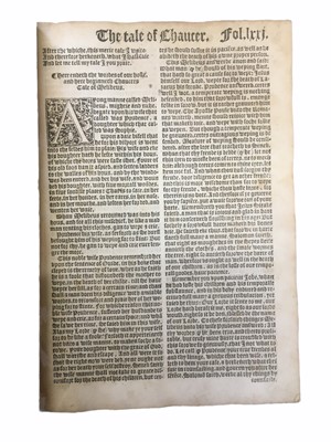 Lot 537 - Chaucer (Geoffrey) The workes of