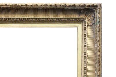 Lot 113 - A MONUMENTAL FRENCH EARLY 19TH CENTURY GILDED EMPIRE FRAME