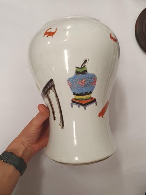 Lot 133 - A CHINESE FAMILLE ROSE 'LADIES AND BOYS' VASE.