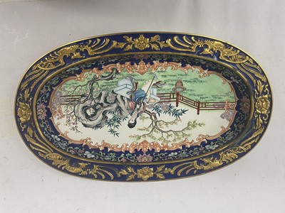 Lot 901 - A CHINESE PAINTED ENAMEL TEA SET.