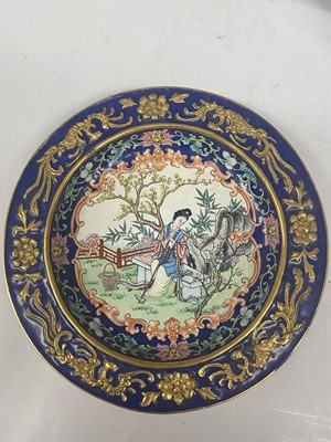 Lot 901 - A CHINESE PAINTED ENAMEL TEA SET.