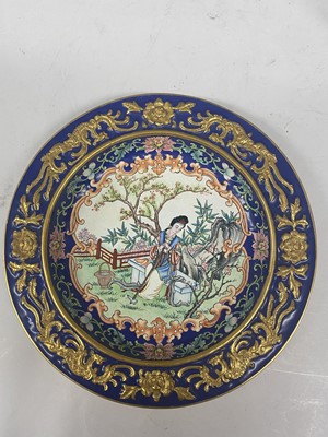 Lot 901 - A CHINESE PAINTED ENAMEL TEA SET.