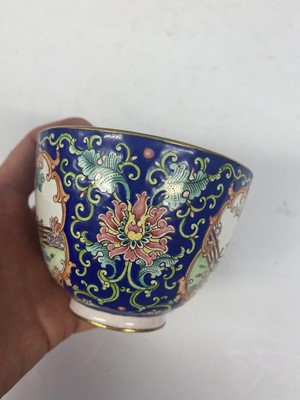 Lot 901 - A CHINESE PAINTED ENAMEL TEA SET.