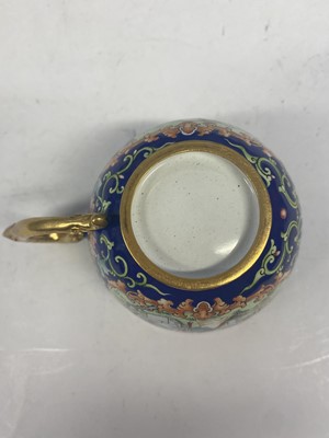 Lot 901 - A CHINESE PAINTED ENAMEL TEA SET.