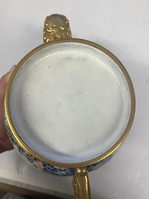 Lot 901 - A CHINESE PAINTED ENAMEL TEA SET.