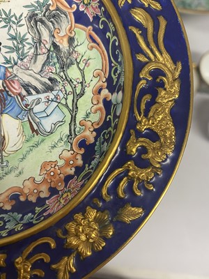 Lot 901 - A CHINESE PAINTED ENAMEL TEA SET.