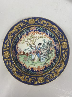 Lot 901 - A CHINESE PAINTED ENAMEL TEA SET.