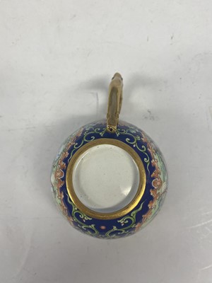 Lot 901 - A CHINESE PAINTED ENAMEL TEA SET.