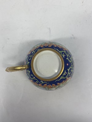 Lot 901 - A CHINESE PAINTED ENAMEL TEA SET.