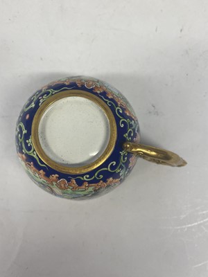 Lot 901 - A CHINESE PAINTED ENAMEL TEA SET.