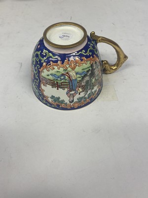 Lot 901 - A CHINESE PAINTED ENAMEL TEA SET.