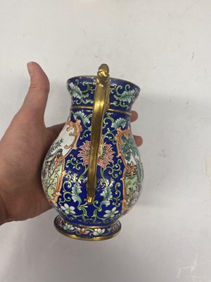 Lot 901 - A CHINESE PAINTED ENAMEL TEA SET.