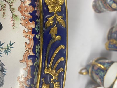 Lot 901 - A CHINESE PAINTED ENAMEL TEA SET.