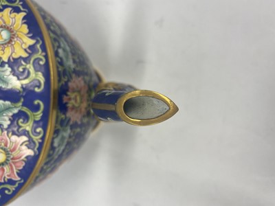 Lot 901 - A CHINESE PAINTED ENAMEL TEA SET.