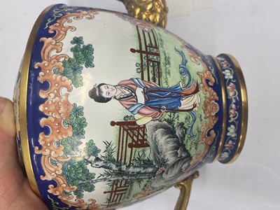 Lot 901 - A CHINESE PAINTED ENAMEL TEA SET.