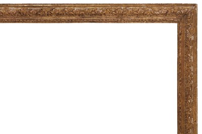 Lot 88 - AN ENGLISH 17TH CENTURY STYLE CARVED AND GILDED FRAME