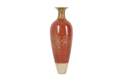 Lot 950 - A CHINESE PEACH BLOOM-GLAZED VASE.