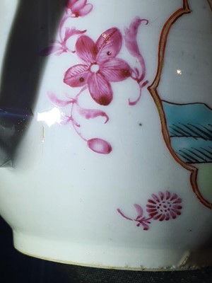 Lot 52 - A CHINESE FAMILLE ROSE TEAPOT AND COVER.