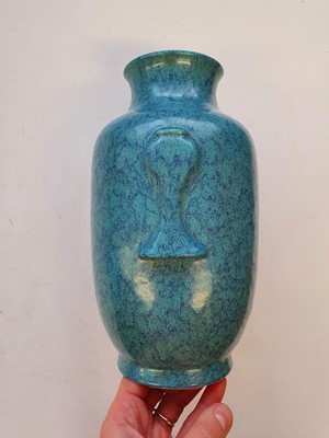 Lot 828 - A CHINESE ROBIN'S EGG-GLAZED VASE.