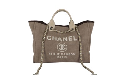 Lot 227 - Chanel Beige Large Deauville Tote
