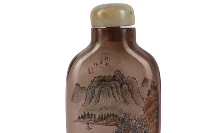 Lot 416 - THREE CHINESE INSIDE-PAINTED SNUFF BOTTLES.