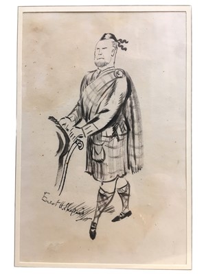 Lot 607 - Children's Illustrated: Shepard (E.H.) artist. 'Scotsman pushing a pram'