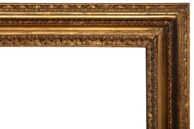 Lot 116 - AN LATE ITALIAN 18TH CENTURY CARVED AND GILDED CARLO MARATTA FRAME