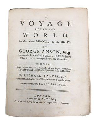 Lot 692 - Anson: Voyage round the World