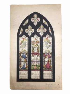 Lot 781 - Staine Glass.- Powell (Charles) Seven designs for church stained glass