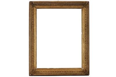 Lot 107 - A FRENCH 19TH CENTURY GILDED COMPOSITION FRAME