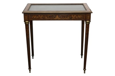 Lot 146 - A FRENCH KINGWOOD AND MARQUETRY BIJOUTERIE TABLE