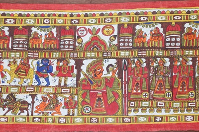 Lot 382 - TWO MONUMENTAL STORY-TELLING CEREMONIAL WALL HANGINGS