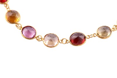Lot 124 - A multi-gem bracelet
