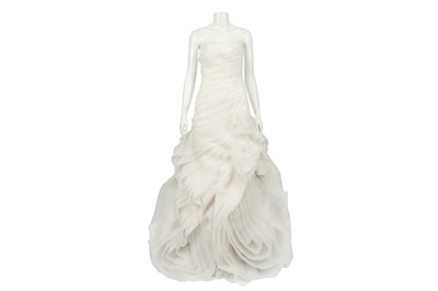 Lot 378 - Vera Wang White Collection Tiered Wedding Dress - Size 14