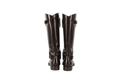 Lot 214 - Dolce & Gabbana Brown Riding Boot - Size 6