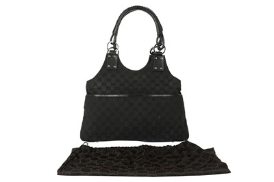 Lot 477 - Gucci Black Monogram Shoulder Bag