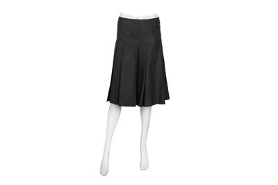 Lot 427 - Prada Black Pleated Full Skirt - Size 42
