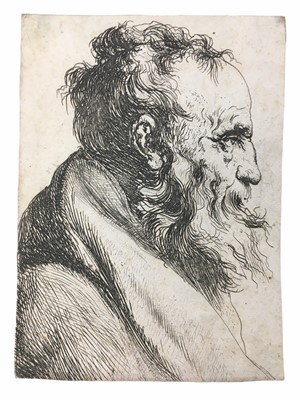 Lot 764 - Lievens (Jan). Borstbeeld van een oude man met baard