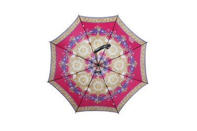 Lot 3 - Gianni Versace Pink Brocade Print Umbrella