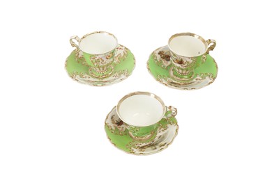 Lot 363 - TWO COPELAND & GARRETT PORCELAIN CUPS AND SAUCERS, 19TH CENTURY