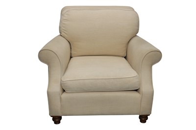 Lot 211 - A KINGCOME SOFAS CREAM UPHOLSTERED ARMCHAIR